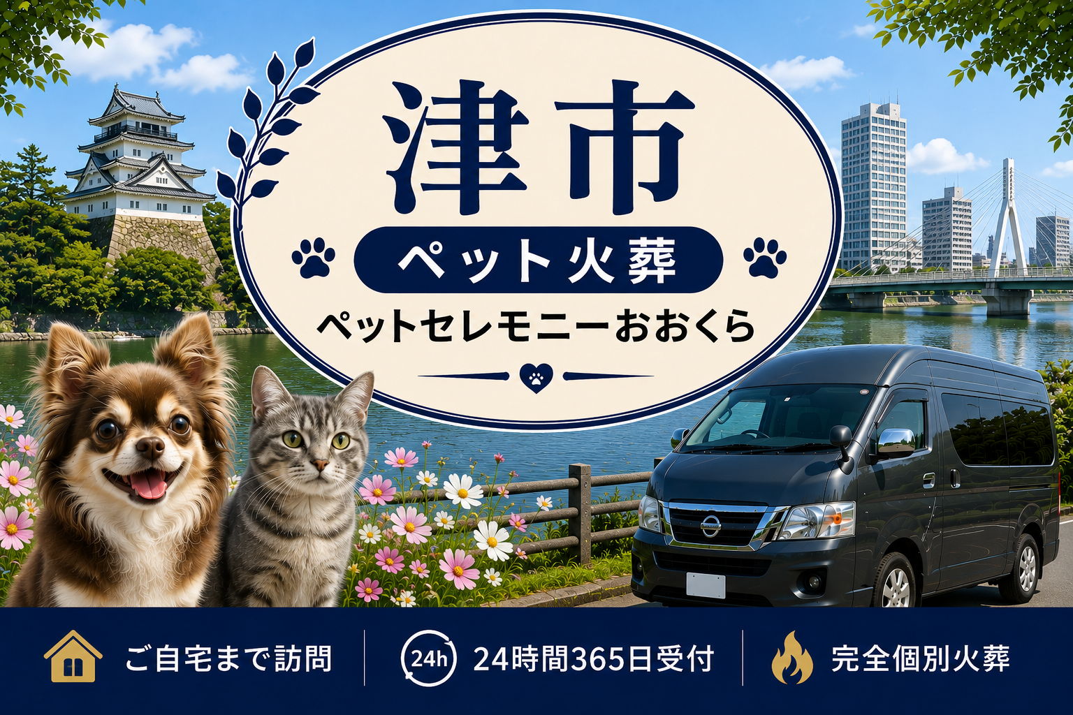 津市のペット火葬・ペット葬儀｜ペットセレモニーおおくら