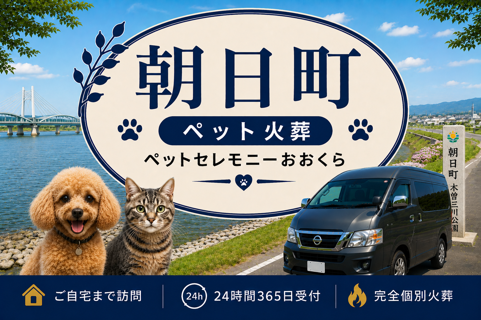 朝日町のペット火葬・ペット葬儀｜ペットセレモニーおおくら