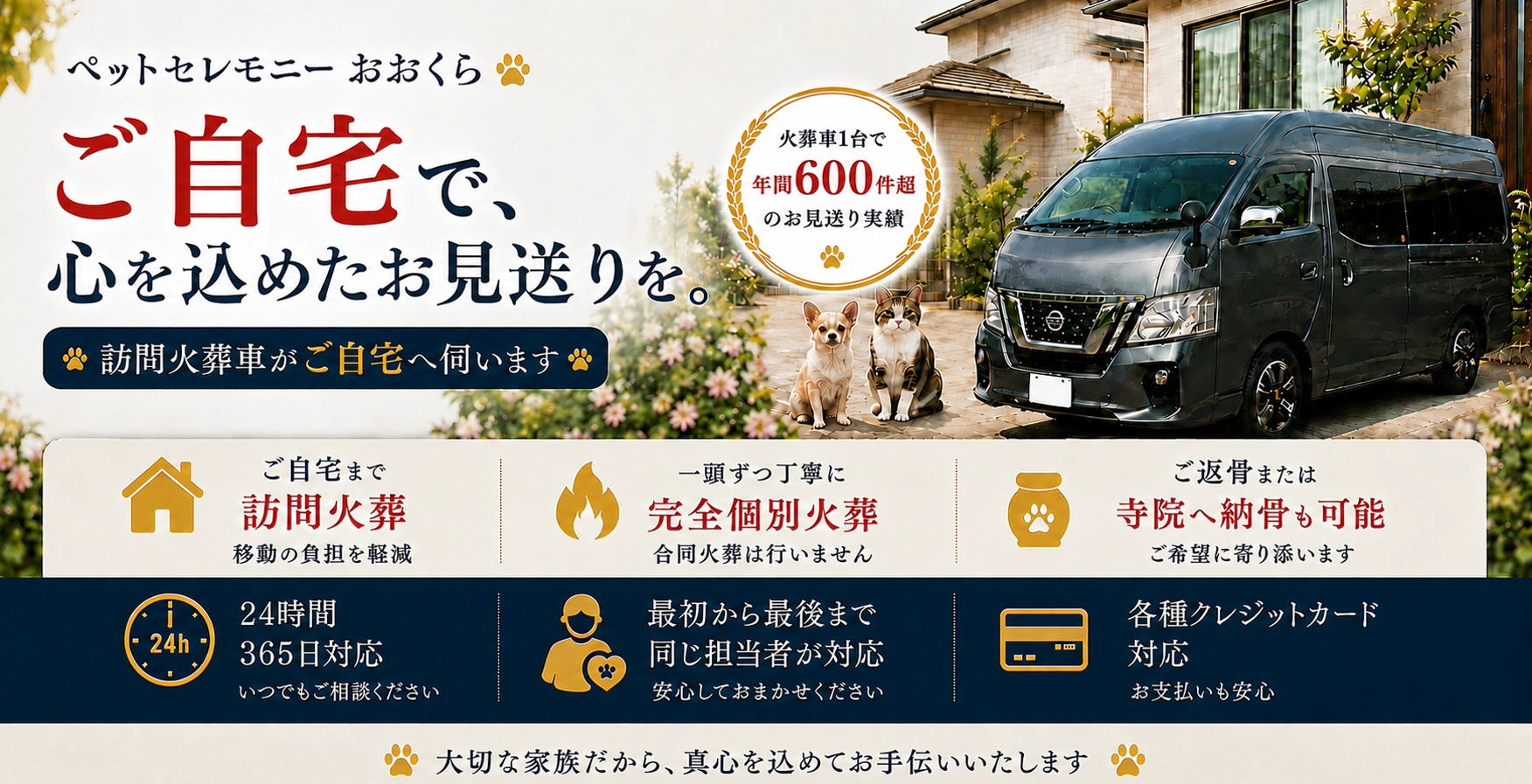 ペット火葬・ペット葬儀はペットセレモニーおおくら
